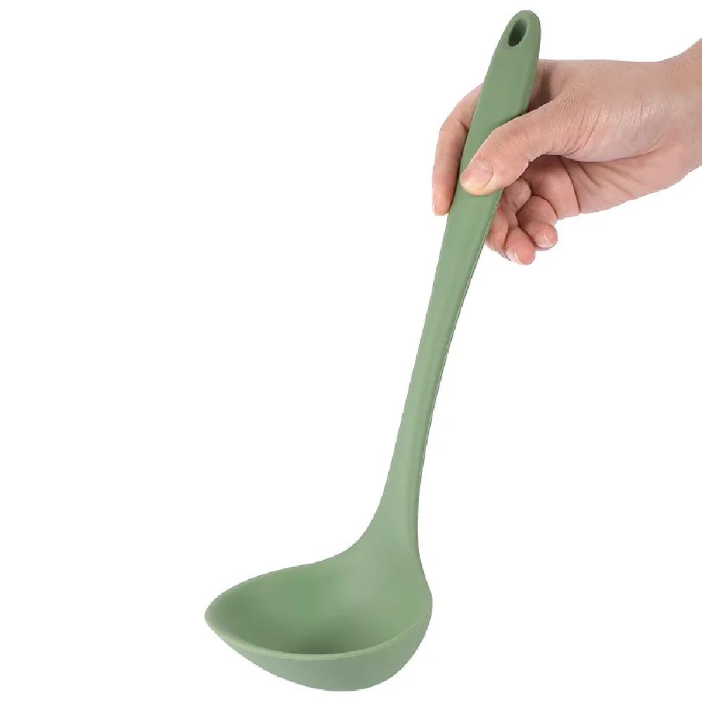 Kitchen utensils 5pcs silicone handle cooking utensils set non-stick heat resistant spoon