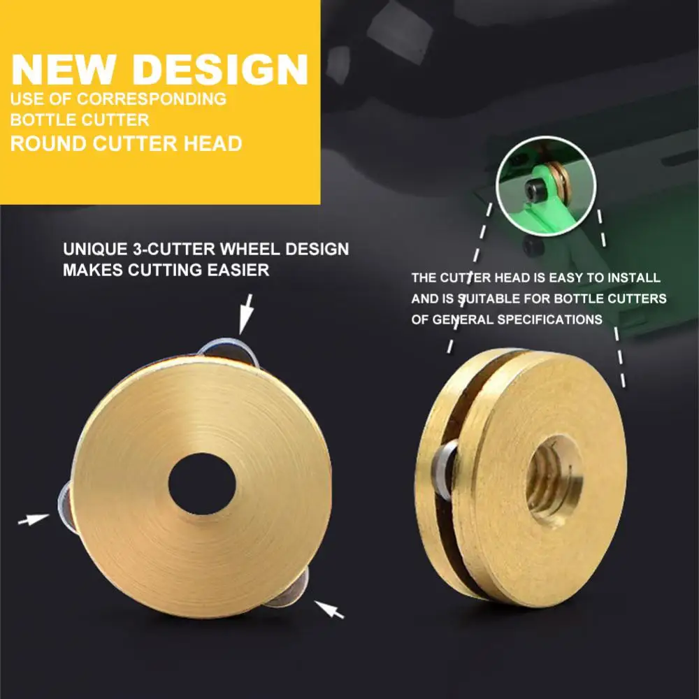 Glass Bottle Cutter Wine Bottle Cutting Tools Replacement Cutting Head For Glass Bottles Cutter Tools Construction