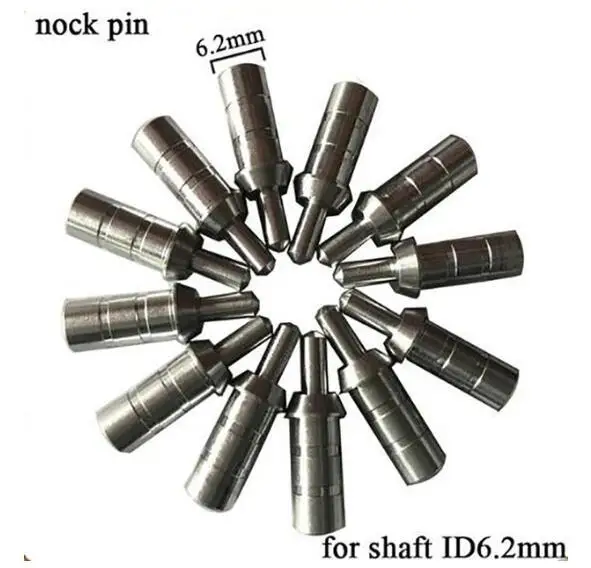 50pcs Archery Aluminum Nock Pin for Arrow Shaft ID 3.2 mm 4.2 mm 5.2mm 6.2 8.0mm for Nock Compound Recurve Bow Arrccessories