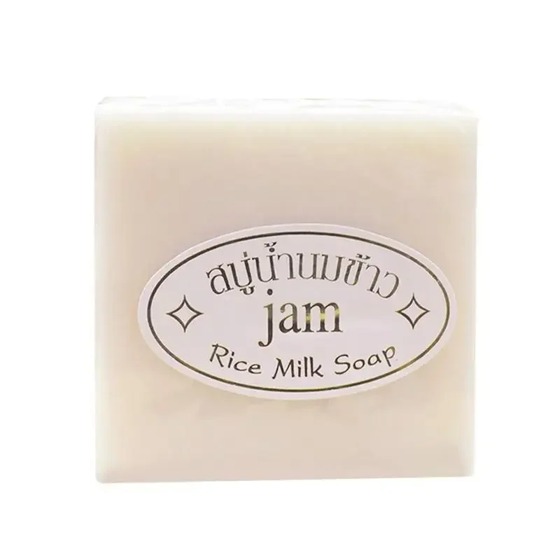 60g Thailand Jasmine Rice Hand Soap  Vitamin Handmade Collagen Rice Milk Soap Bleaching Agents Soap Skin Bathing 2