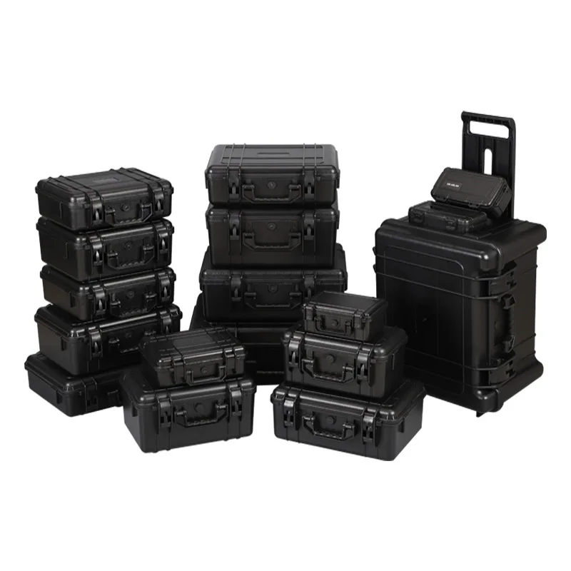 Drone Equipment Box Pro Proof Plastic Box Hardware Suitcase for Work Tools  Potable Us Military Box Hard Case Shockproof Suitcase