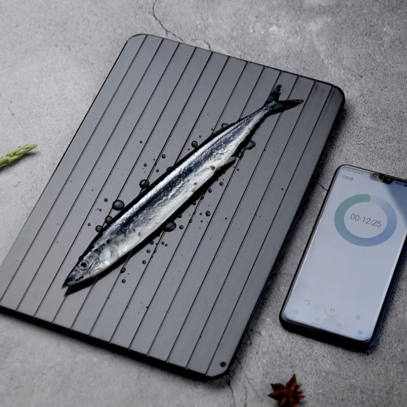 Fast Defrost Tray Fast Thaw Frozen Food Meat Fruit Quick Defrosting Plate Board Defrost Tray Thaw Master Home Kitchen Gadgets