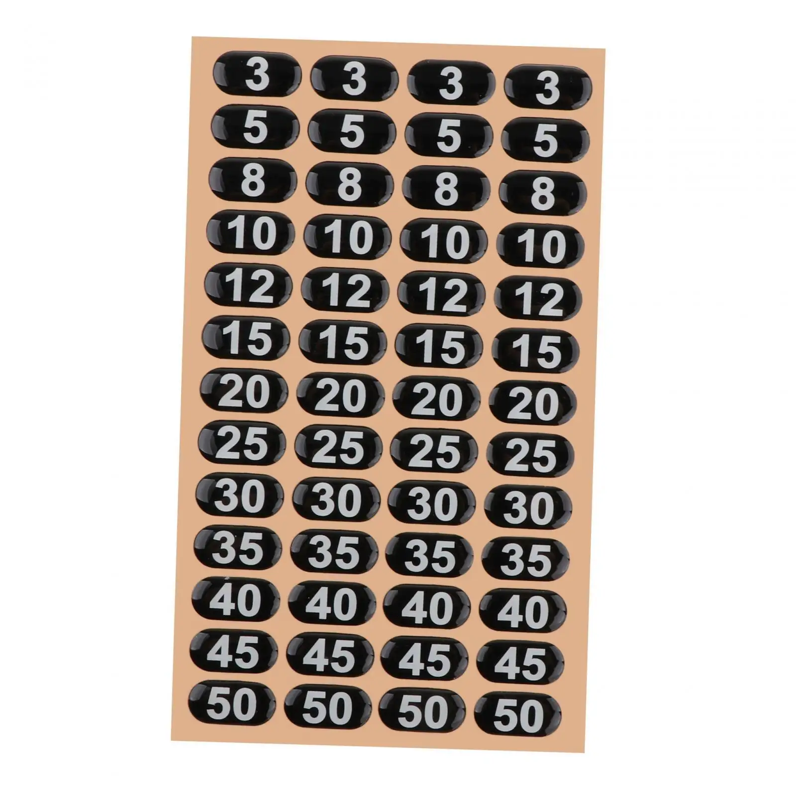 Weight Stack Labels, Weight Stickers, for Weight Identification Number Stickers