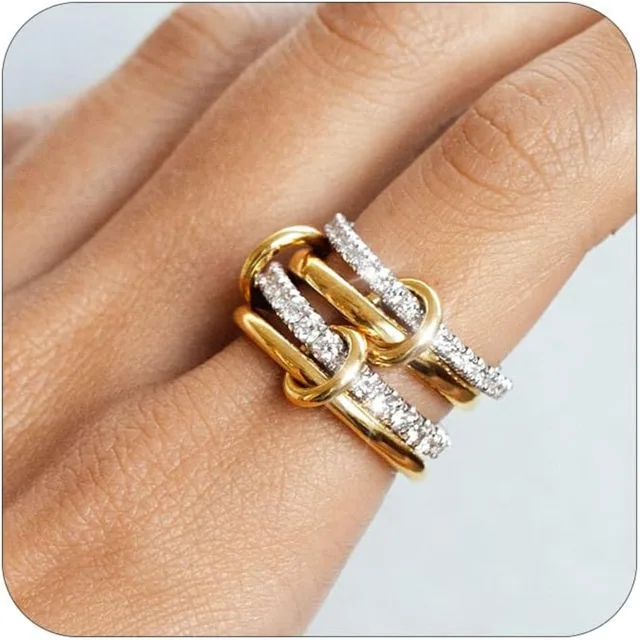 Two-Color Four-Ring Hypoallergenic 1