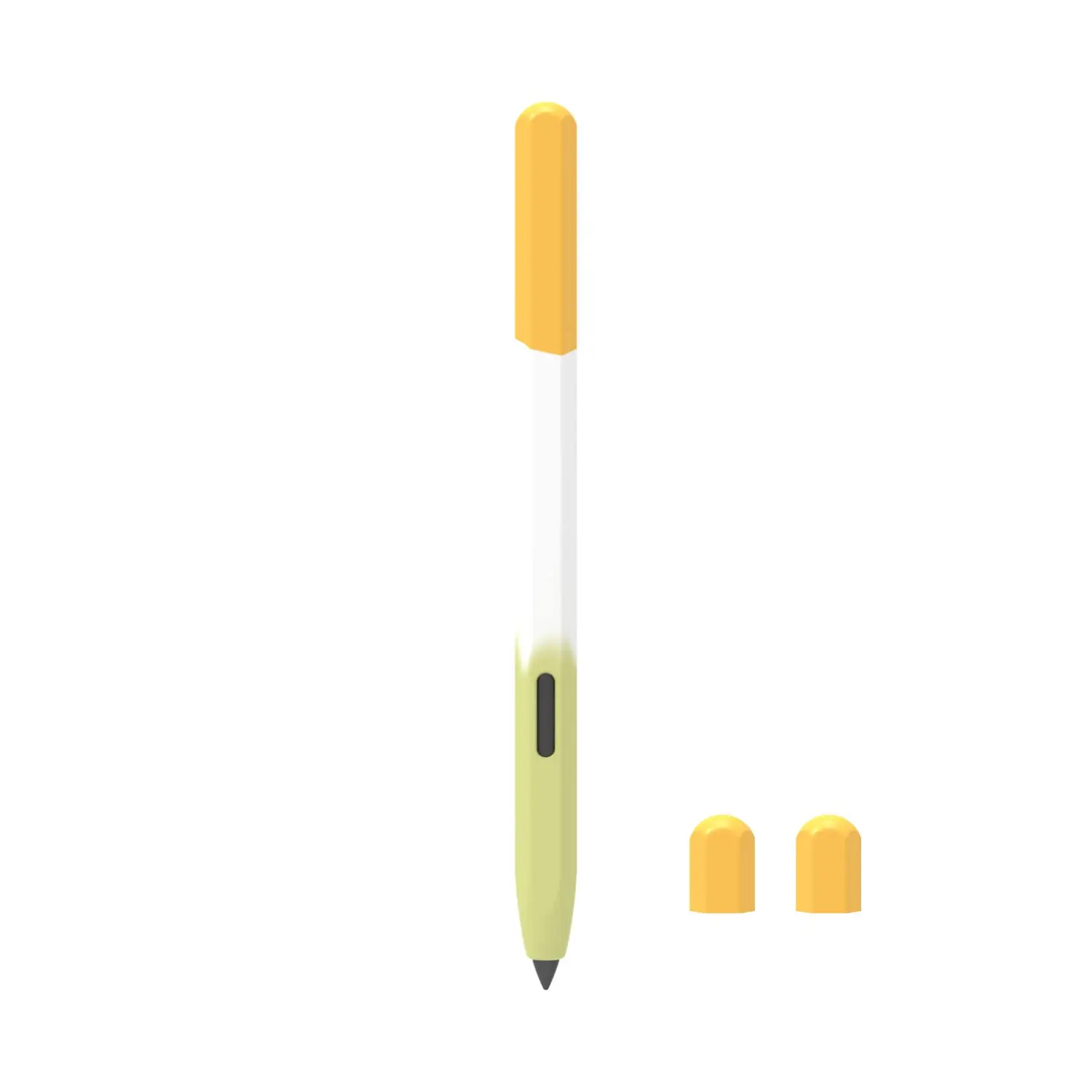 Silicone Sleeve Case with S Pen Holder and Dual Caps - Protective Skin Cover