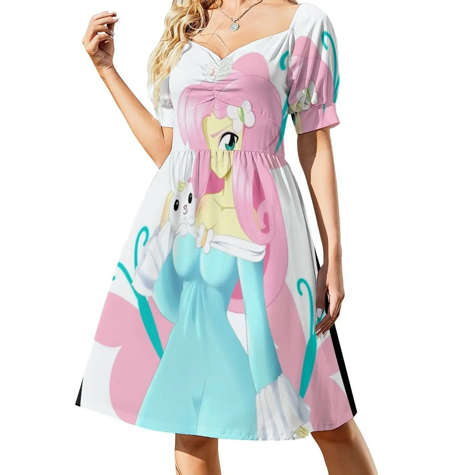 thumbnail image 1 of Flutter-lina Fanart vestido sin mangas vestidos de verano para mujer vestidos para fiesta de boda mujeres vestidos para ocasis formales vestido, 1 of 8