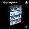 TimeMicro+Moreart 1:64 Scale Diorama Car Garage Model Assemble LED Lighting Car Parking Lot Backdrop Display Scene Model 4