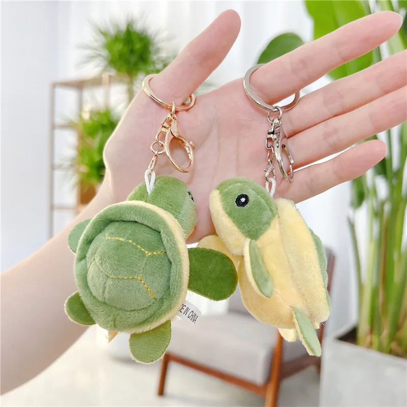 Plush Keychain,Key Chain,Plush Toy 1PC Sea Turtle Plush Toy Stuffed Animals Cute Small Keychains Pendant Kids Toys for Children Gifts Keychains