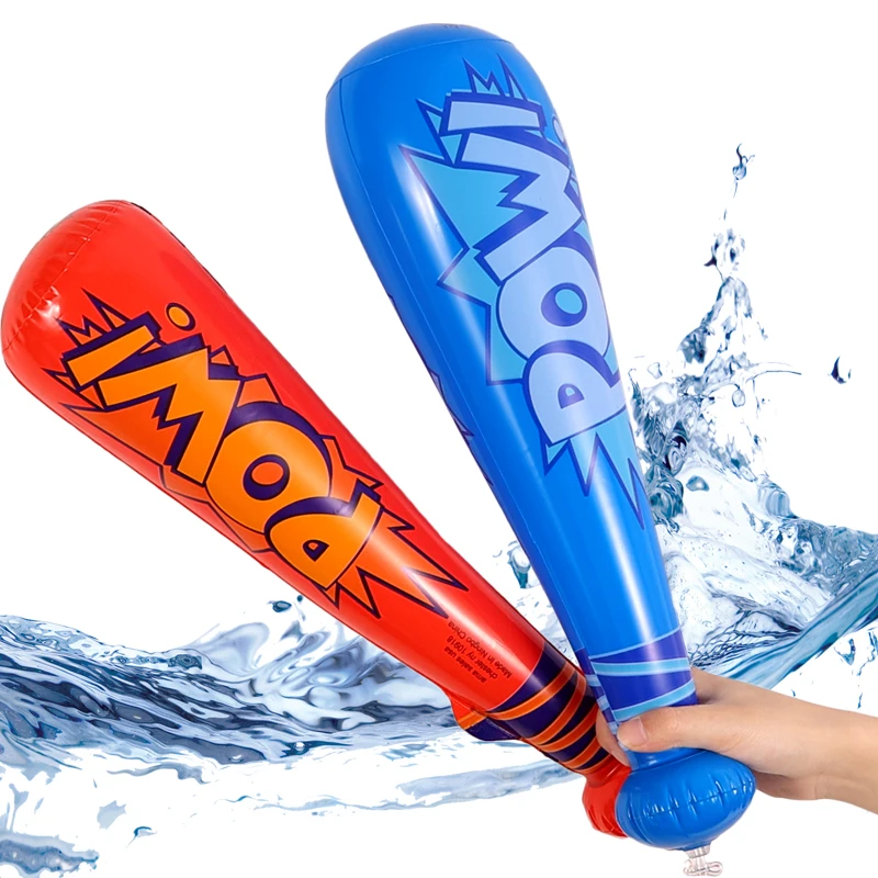 42cm Oversized Inflatable Baseball Bats Pool Party Favor Kids Birthday Gifts Water Game Toy Boys Inflatable Balloon Toy Bat Inflatable Toy