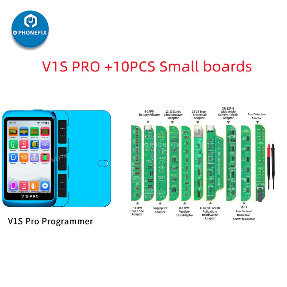 

JCID JC V1S Pro Programmer For BGA70 BGA110 BGA315 free Nand dismantling jail-breaking one key unbind wifi True Tone Face ID Fix
