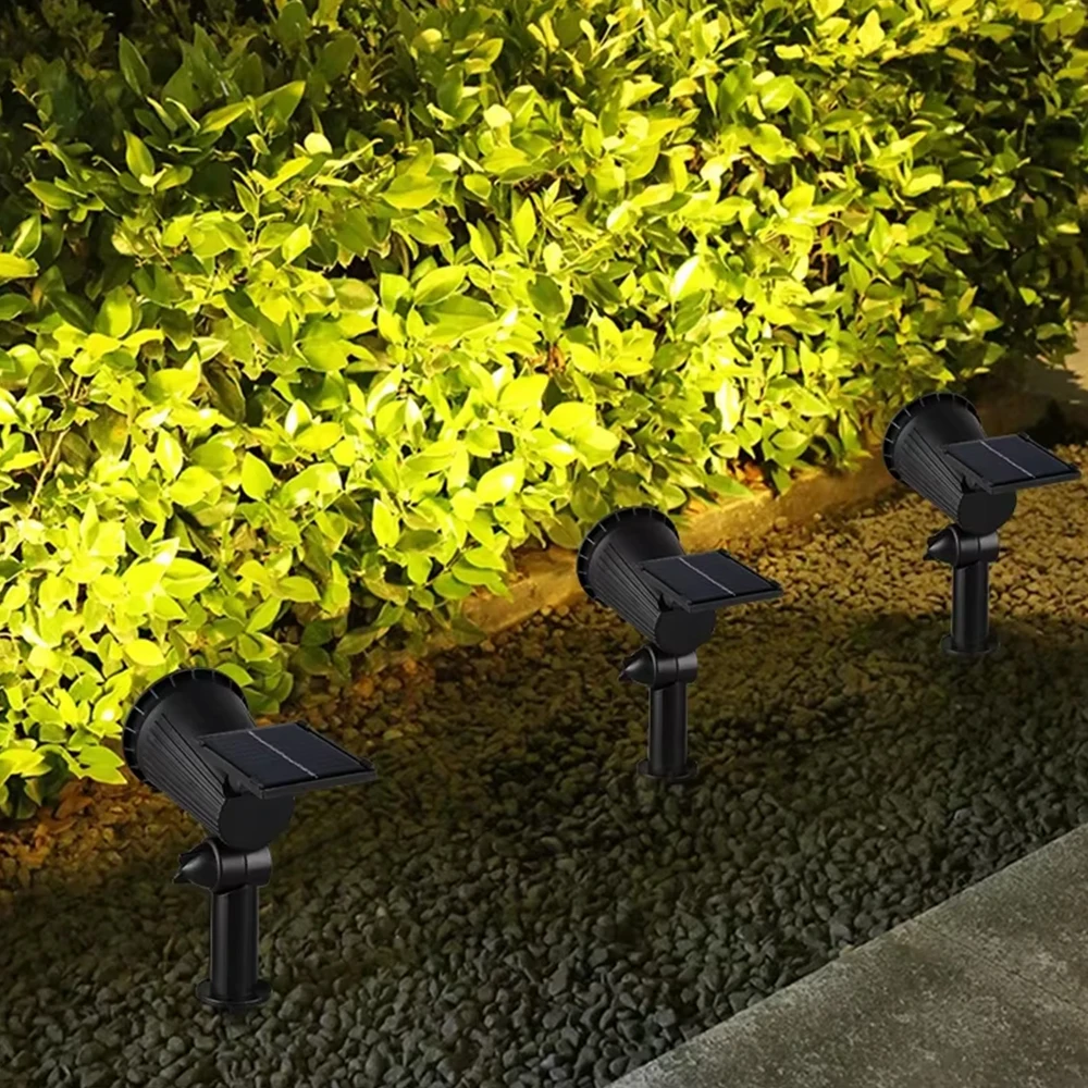 1pc Outdoor Solar Spotlight, Adjustable Automatic On/Off Flag Pole Light, Garden Pool Tree Pool And Courtyard Landscape LedLight 3