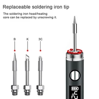 Fer à souder USB 5V 8W avec batterie au lithium, outils de soudage de réparation portables, fer à souder électrique, station de soudage, fil à souder 6