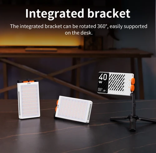 Zhiyun FIVERAY 미니 LED 비디오 조명, 2700K-6200K 14000 LUX 포켓 라이트, 유튜브 및 틱톡용 스튜디오 사진 촬영, M40, 40W 2