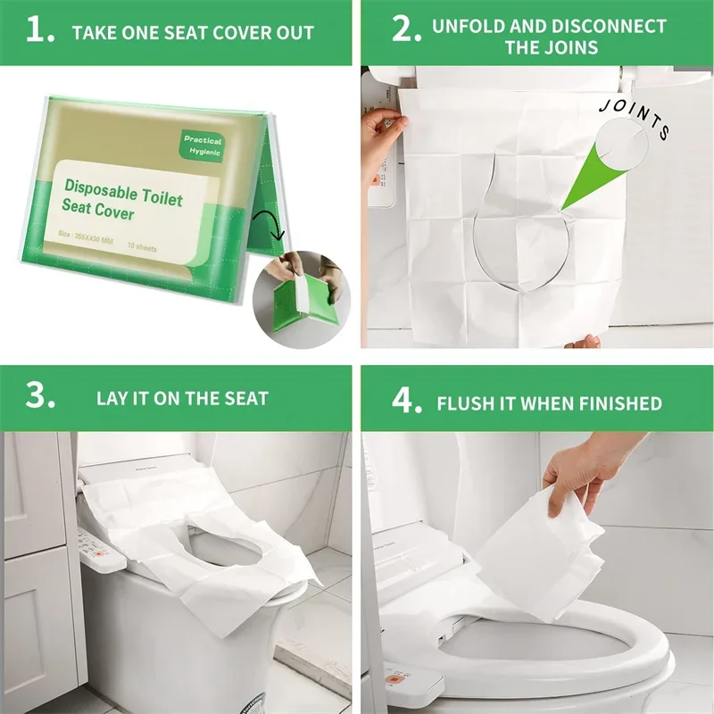 Disposable Toilet Seat Covers 50pcs Portable