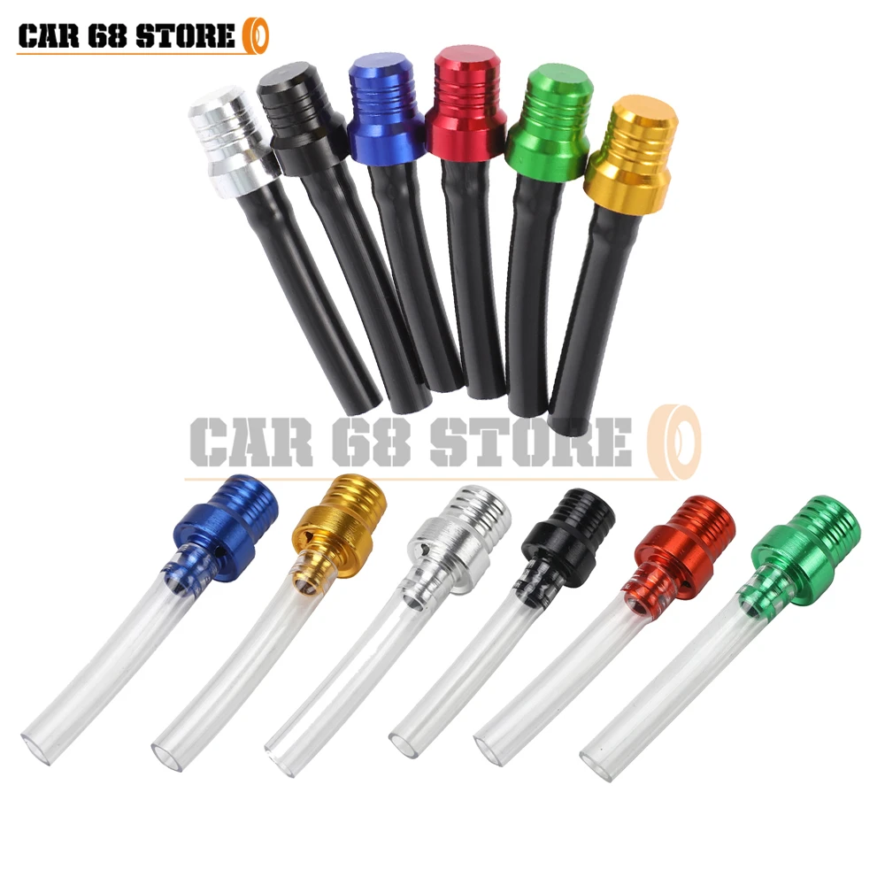 

Fuel Tank Breathing Tube CNC Aluminum Alloy Breathable Cap Fuel Tank Exhaust Ventilation Breathing Hose For Motocross ATV
