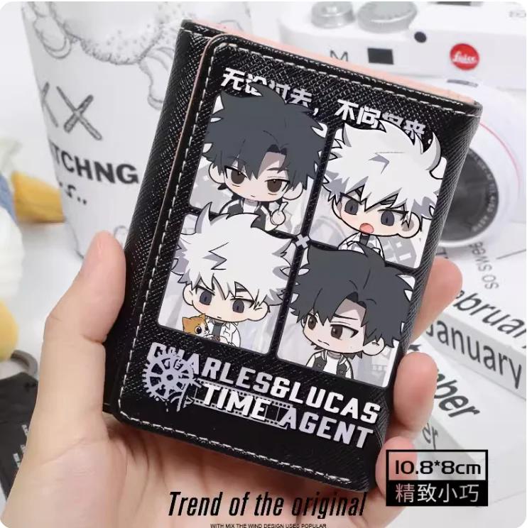 Anime Link Click Charles Lucas Fashion Wallet PU Purse Card Coin Hasp Money Bag Cosplay Gift B060
