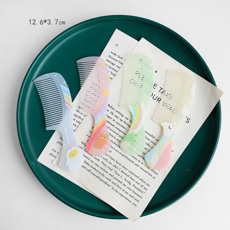 Hair styling tools hair brush comb baby hair comb Cute Cartoon Anti-static Hair Dressing Comb Curly Hair Portable Travel Comb for Kids Girls Students Baby Care