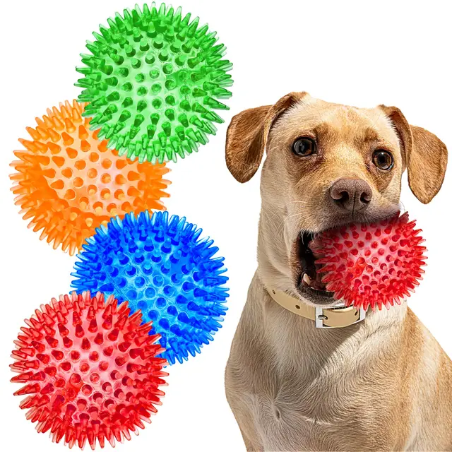 Saf9007280943415798cda14a8572e051z.jpg 3/6Pcs Squeaky Dog Ball Toys,Dog Chew Balls for Boredom, Floatable Pool Dog Toys,Puppy Teeth Cleaning Toys for Small Medium Dogs