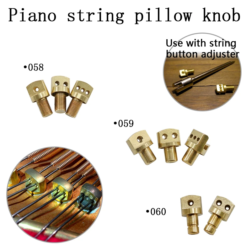 HUATOOL 058 059 060 Pulsanti di Regolazione per Pianoforte, Strumento di Manutenzione per Accordatura Bassi, Medi e Alti