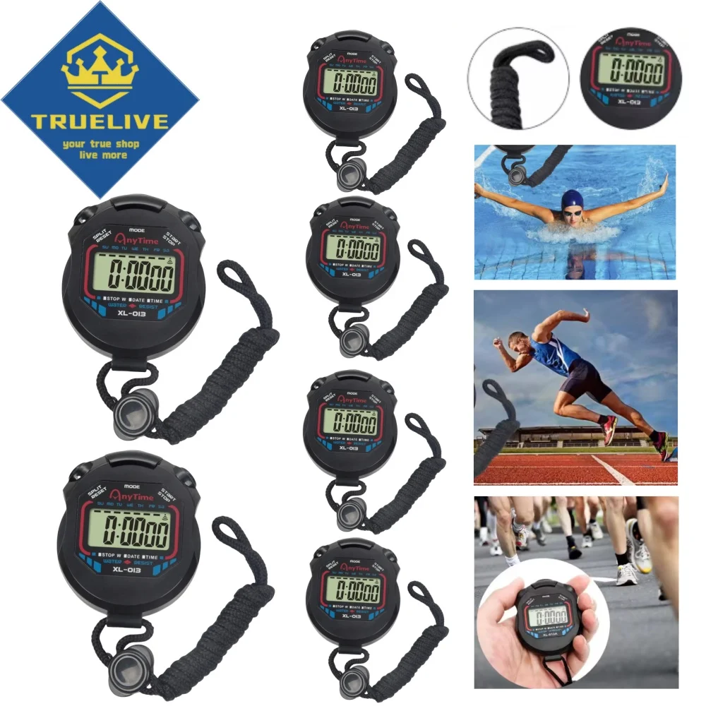 5/3/1PCS Stopwatch Counter Handheld Sport Stopwatch Waterproof Digitale ...
