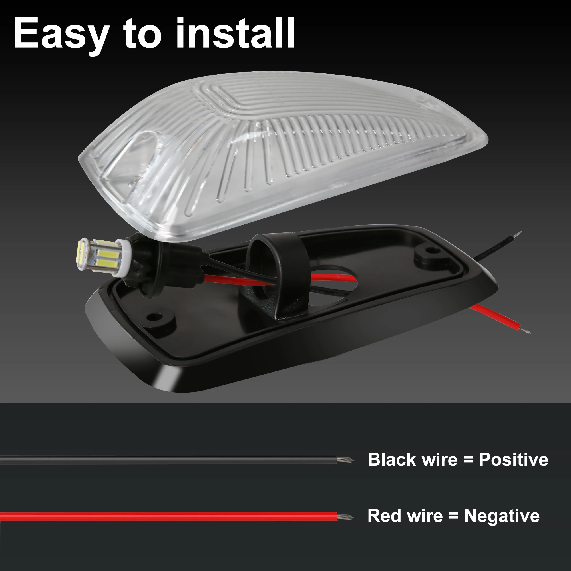 5 Stück bernsteinfarbene/weiße/geräucherte Chevy/GMC-Kabinendach-Lauflicht-Abdeckungsbasis mit T10 5050 LED-Lampen für C/K 1500 2500 3500 Pickup-Trucks – Detail 21
