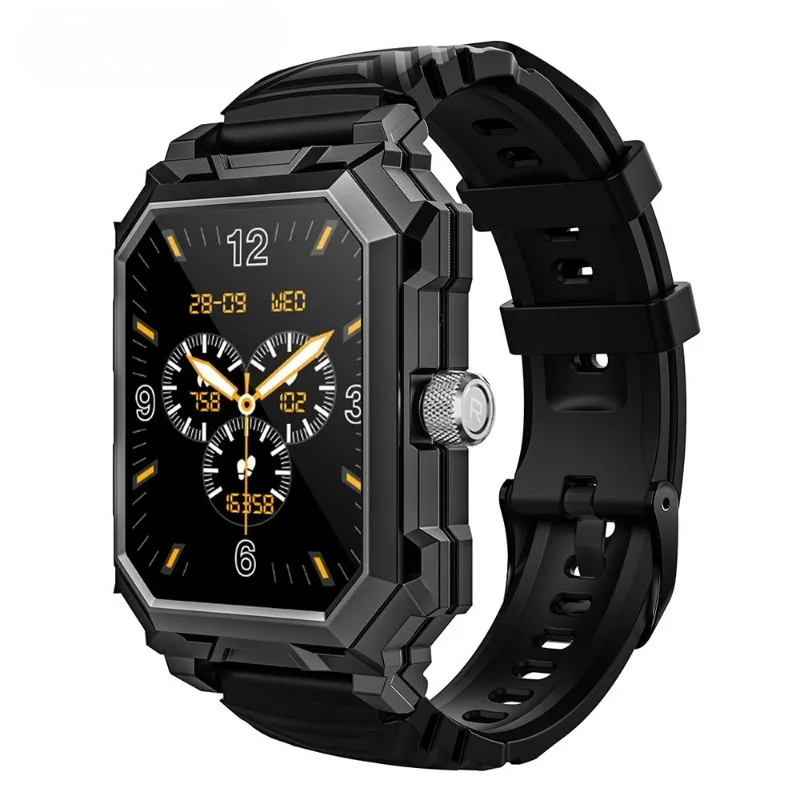 

2024 New BW-GTS3 1.96 Inch HD 680mAh Battery 5ATM Waterproof Swimming Bluetooth Call SpO2 Blood Pressure BT5.3 Smart Watch