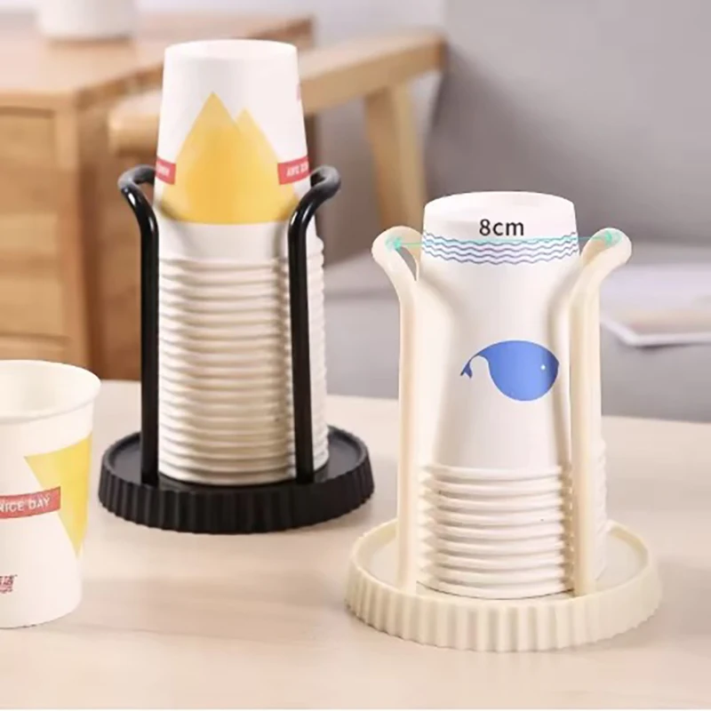 Minimalist Paper Cup Holder, Household Disposable Cup Storage Rack, Multifunctional Desktop Coffee and Milk Tea Cup Storage Rack