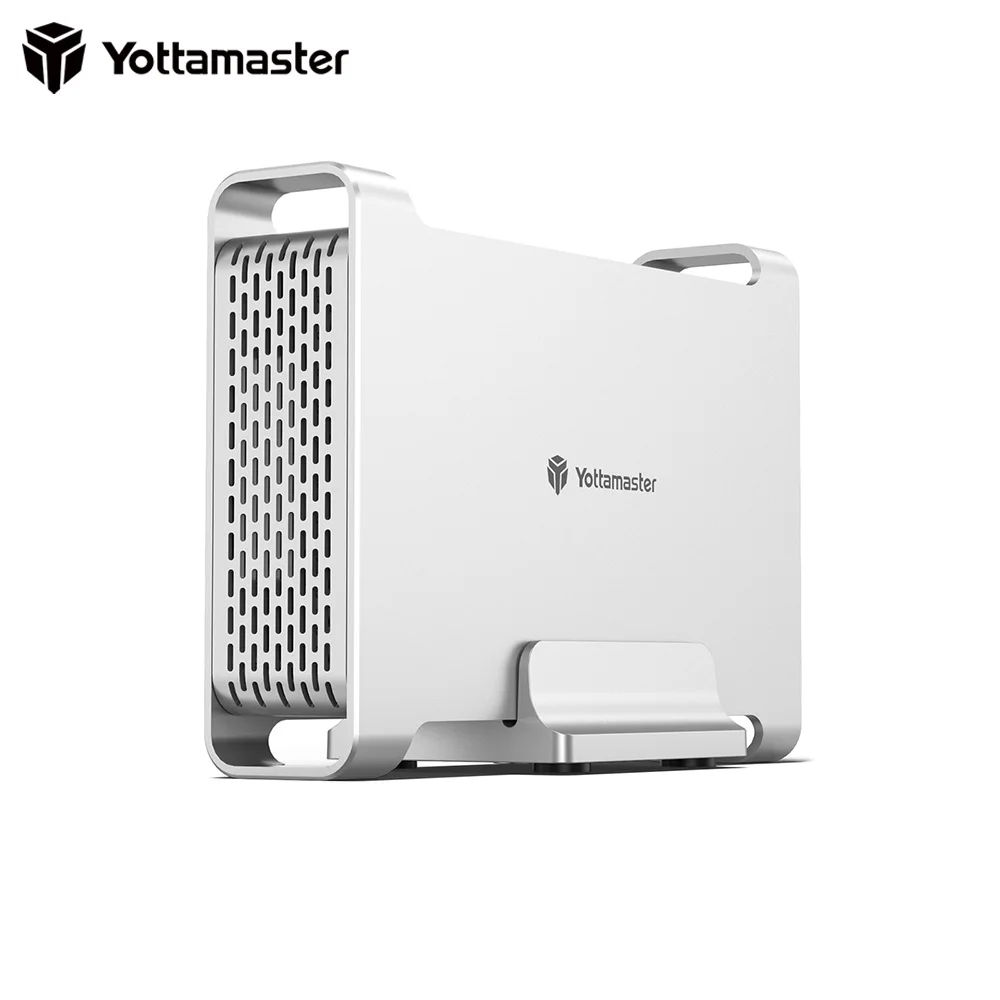 

Корпус для внешнего жесткого диска Yottamaster 2Bay HDD RAID до USB3.1 Gen2 10 Гбит/с поддержка RAID 0 /1 /SPAN 3 RAID Mode SATA