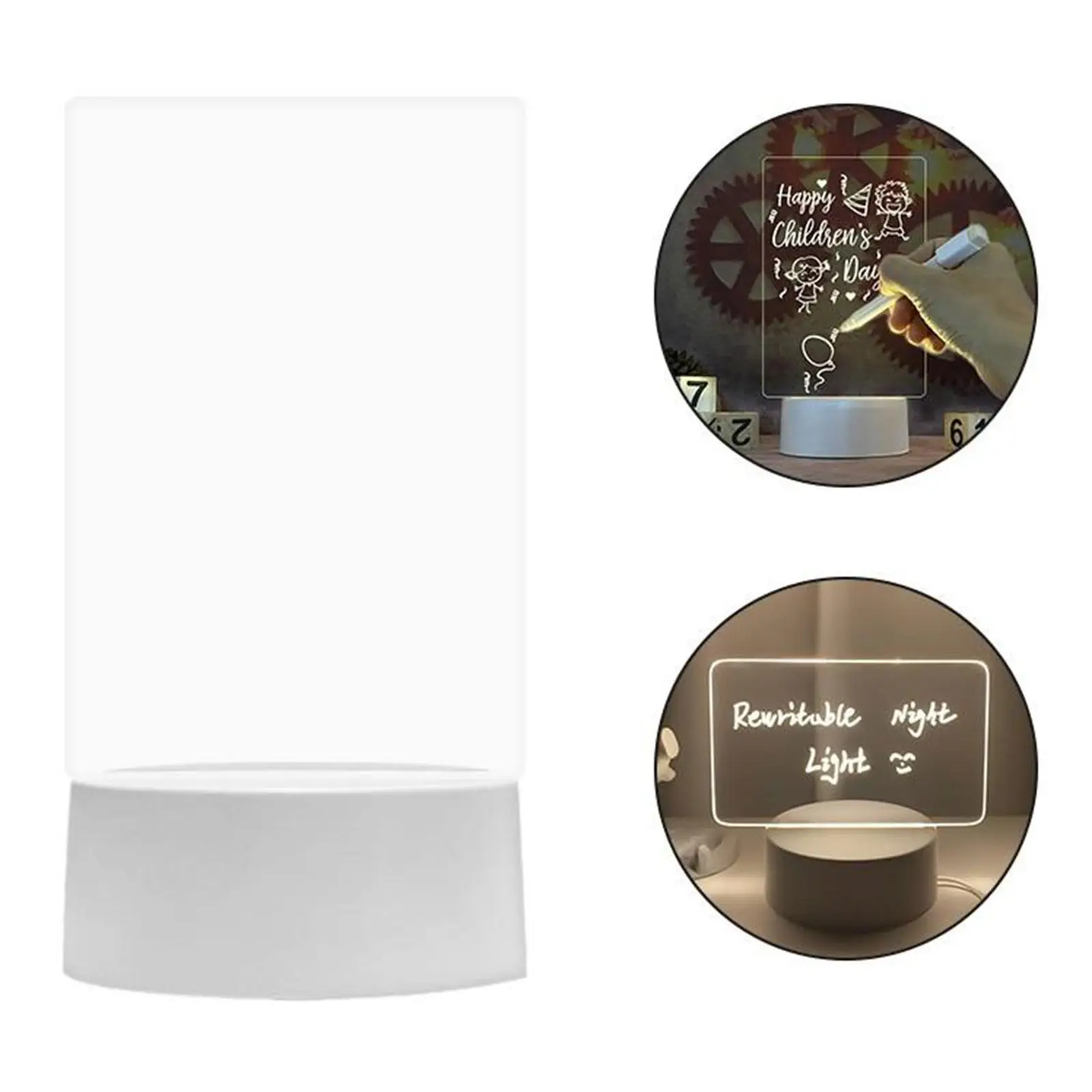 USB 메시지 보드 펜 포함 휴일 조명, 창의적인 Led 야간 조명, 메모 보드, 어린이 여자 친구 장식, 야간 램프 선물