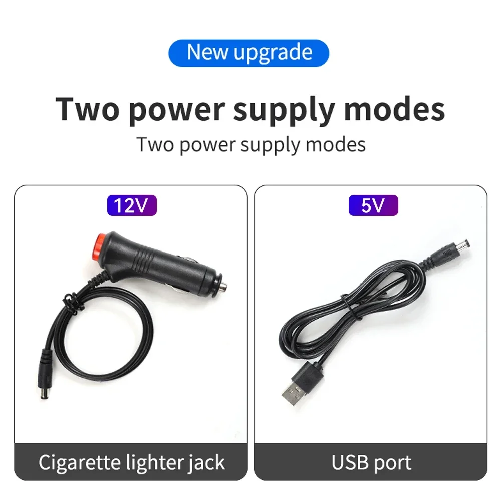 RGB LED Car Interior Ambient Footwell Light Strips with USB & Cigarette Plug