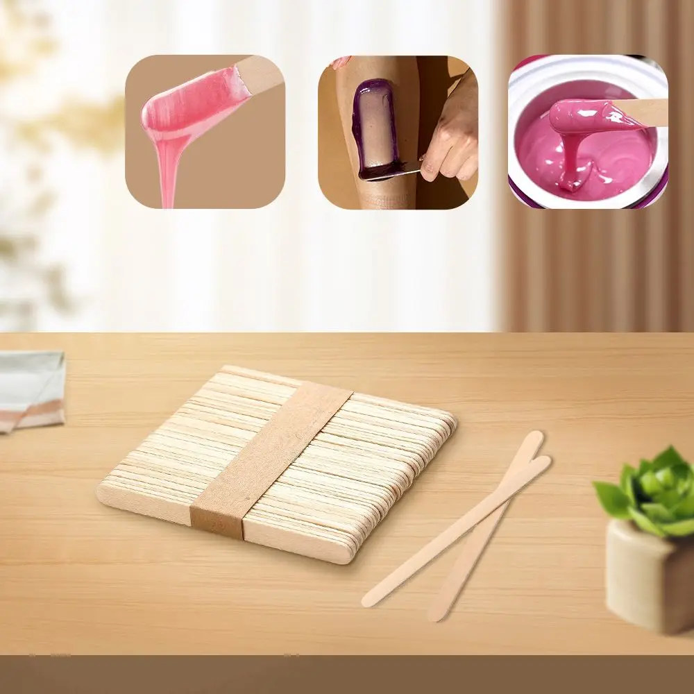 Woman Wooden Body Hair Removal Wax Sticks Disposable