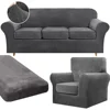 Stretch Sofa Cover Cushion Couch Armchair Covers Thick &Washable Soft Velvet Slipcover Furniture Protector for Dogs,Pets&Kids 1