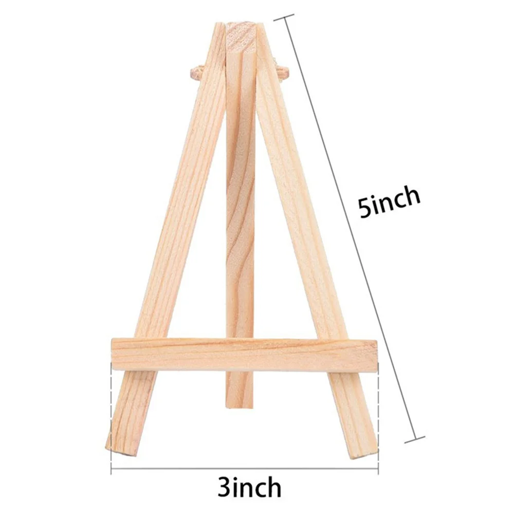 10 Pcs Wedding Decor Wooden Mini Easel Party Eassel Stand Bamboo Display Easels
