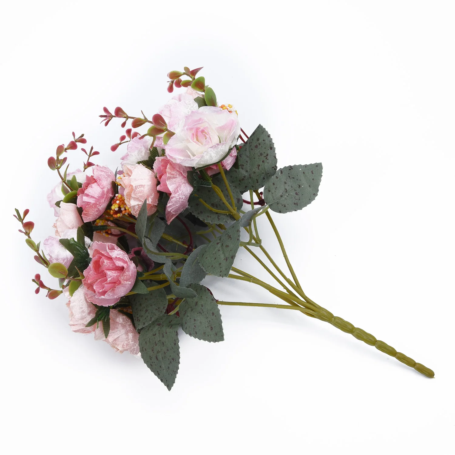 

Concise Artificial Rose Home Wedding Decoration Natural-looking Long-lasting Bridal Bookstore 21 Head 1 Bouquet