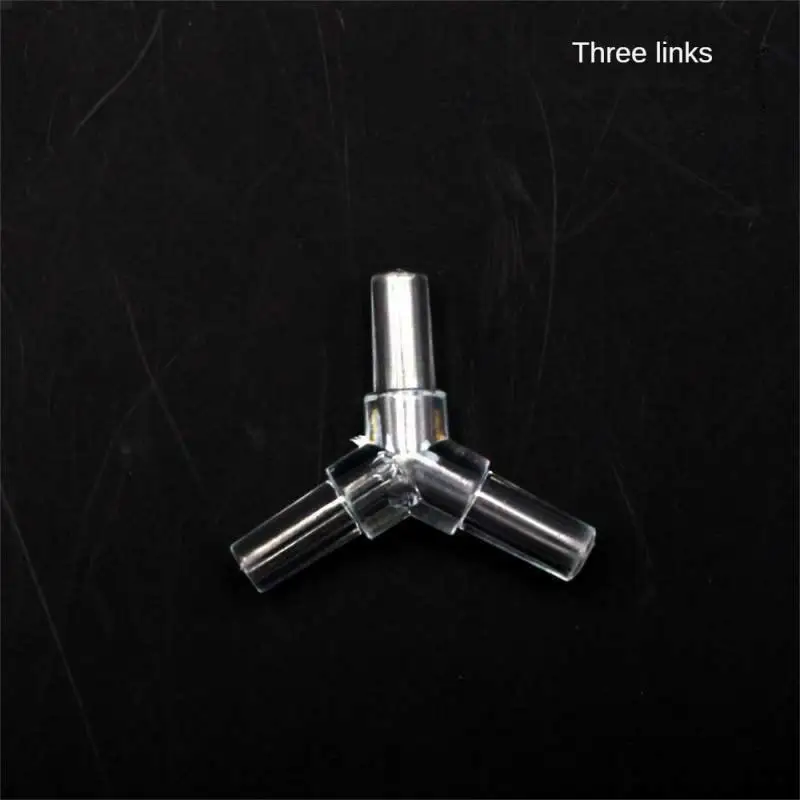 1~4PCS 5mm Aquarium Fish Tank Water Pipe Fittings Air Pump Hose Distributor Splitters Elbow Tee Transparent Acrylic Connectors 2