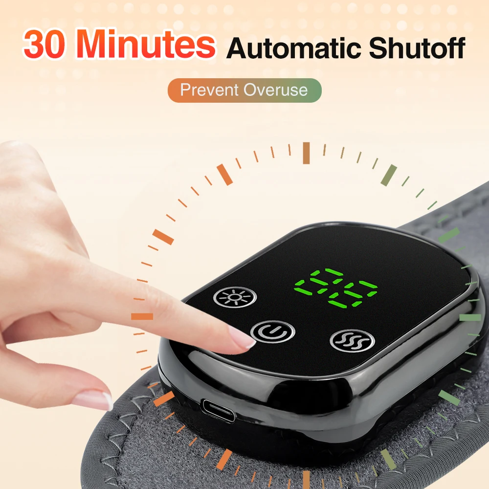 Electric Heating Shoulder Neck Pad Cervical Wrap 5 Gears Thermal Compress Vibration Massager Warm Neck Brace Tool Relax