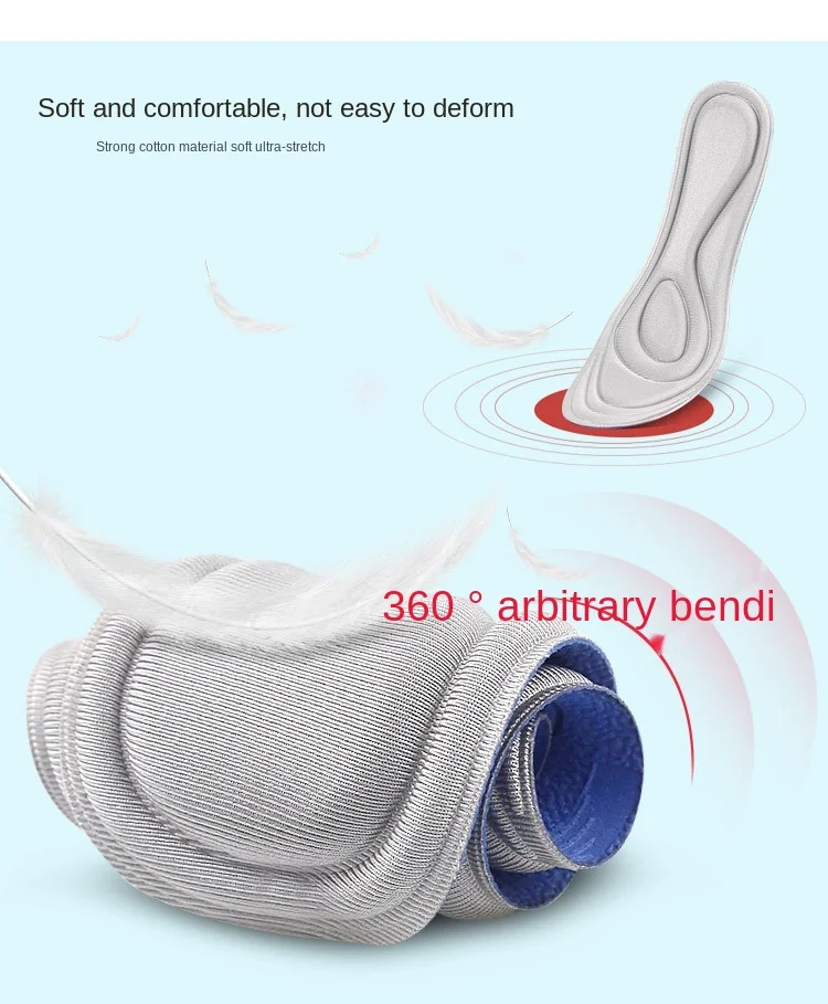 Semelles intérieures de Sport en Latex, 1/2/4 paires, coussinets de chaussures souples à haute élasticité, orthèses, respirantes, Absorption des chocs, coussin de soutien de la voûte plantaire  322