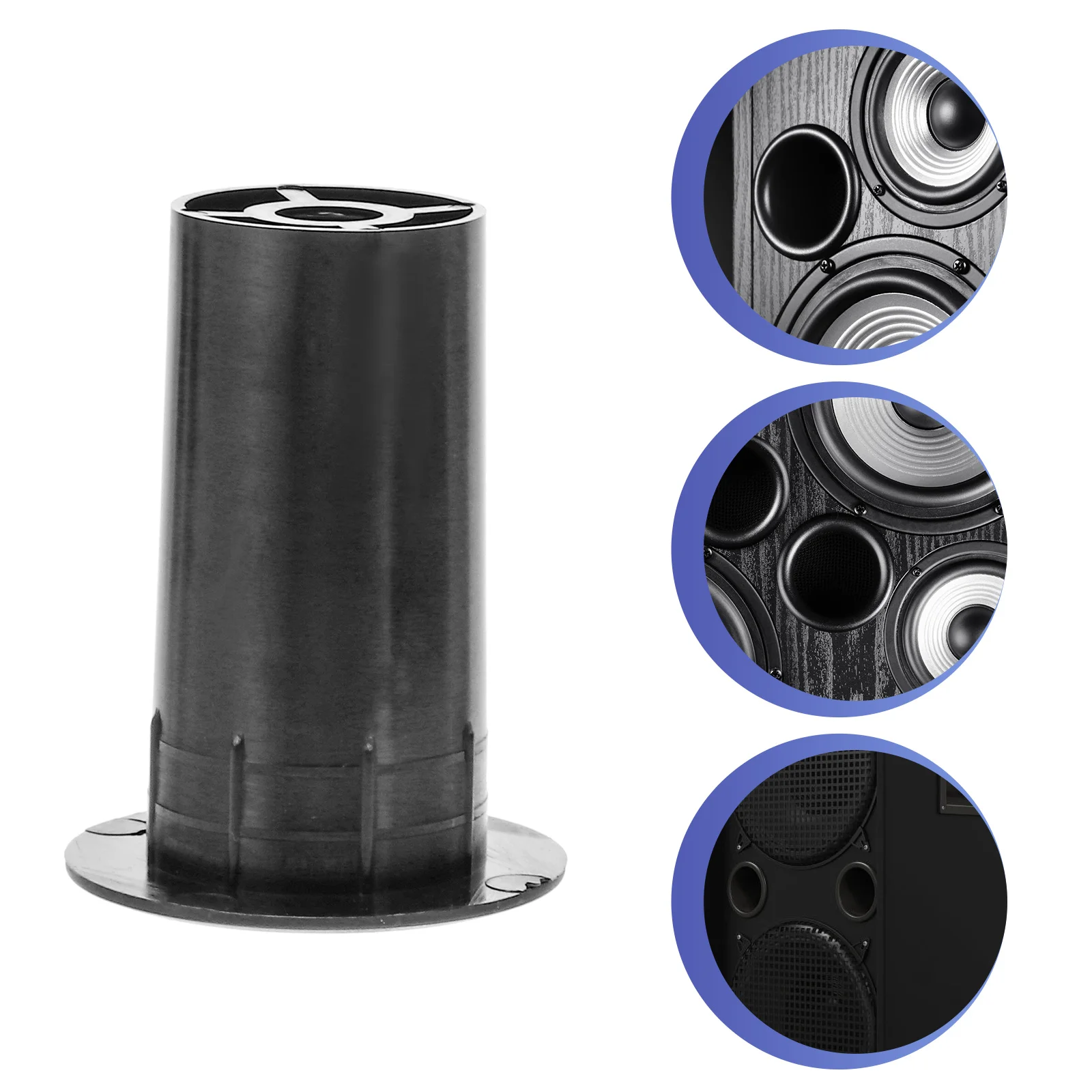 

8 Pcs Component Speaker Speakers Parts Replacement Abs Plastic Bass Reflex Tube