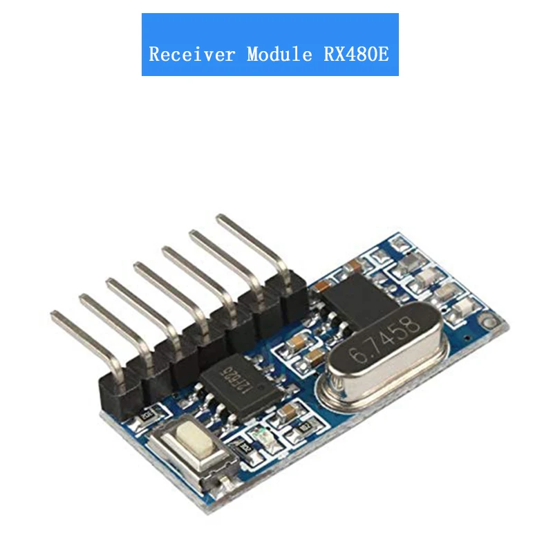 Modules RF 433MHz RX480E-4C - 2 émetteurs, 4 Récepteurs - Pour Arduino, Domotique, Télécommandes DIY