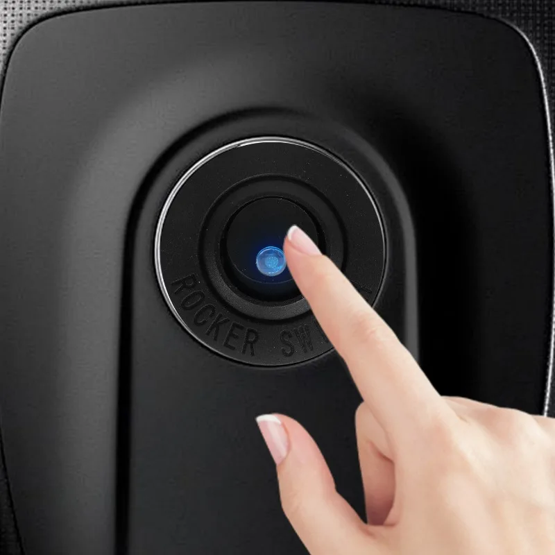 20mm Round Rocker Toggle Switch Shell Housing 12V LED ON OFF for Car Truck Golf Cart Dash Panel Blue Red Lighted