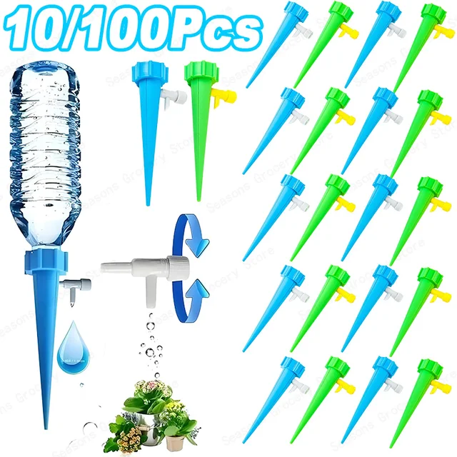 Système d'irrigation goutte à goutte intelligent Kit d'arrosage automatique Irrigateur réglable pour plantes de jardin de serre Kombin 1