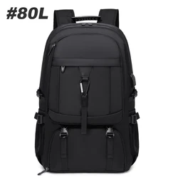 Spacious Travel Backpack with USB Charging Port - Versatile Carry - On (80L - 1PCS)
