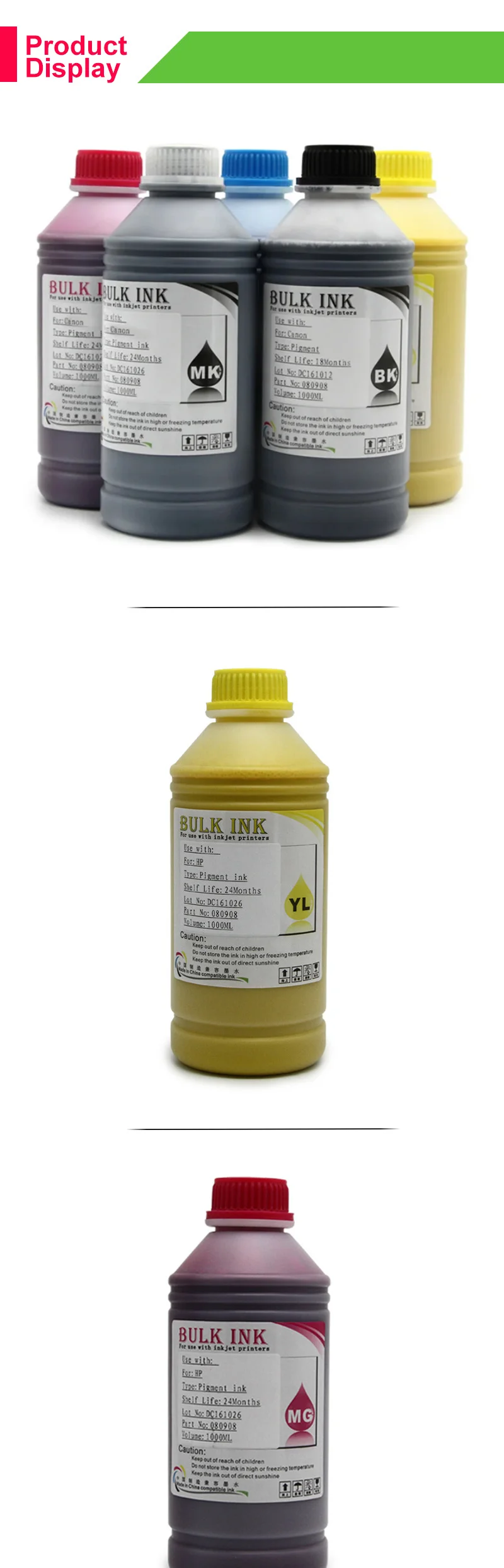 500ML bottle PFI120 PFI 120 tinta pigmentada