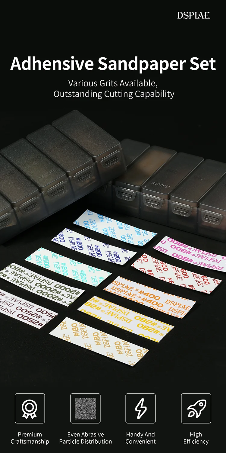 Description Picture 2 of itemSP-S PRE-CUT SELF ADHESIVE SANDPAPER SET Military Model Making Tool Assembly Revamp Gundam Hobby DIY Sandpaper Sanding and Polis