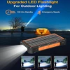 JayoWade Portable Wireless Fast Charger Solar Hand Crank Powerbank USB Input 20000Mah Capacity 10W Output Power Bank 3