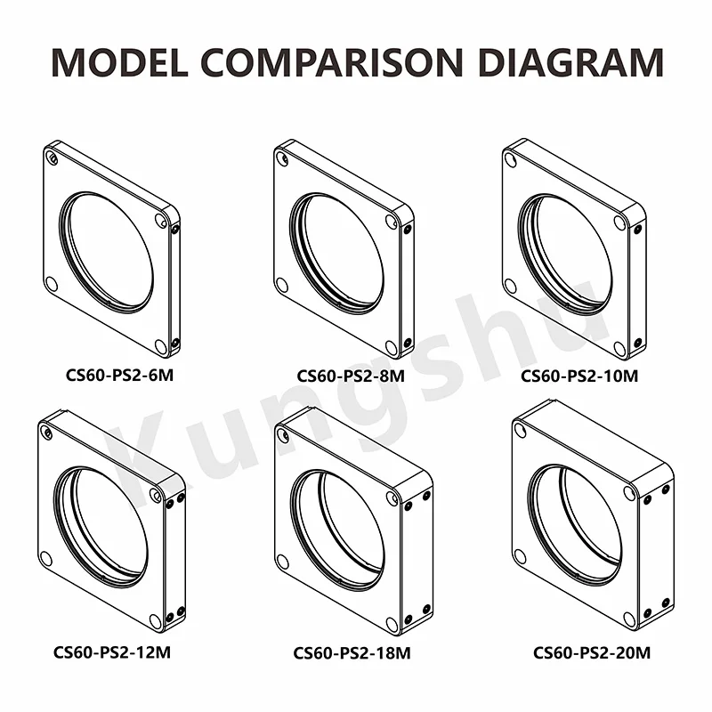 CS60-PS2 60mm SM2 나사산 표준 케이지 플레이트
