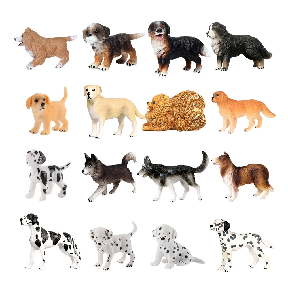 Lifelike Dog Figurine Set - Educational Collectible Toy for Kids and Home Decor Gifts