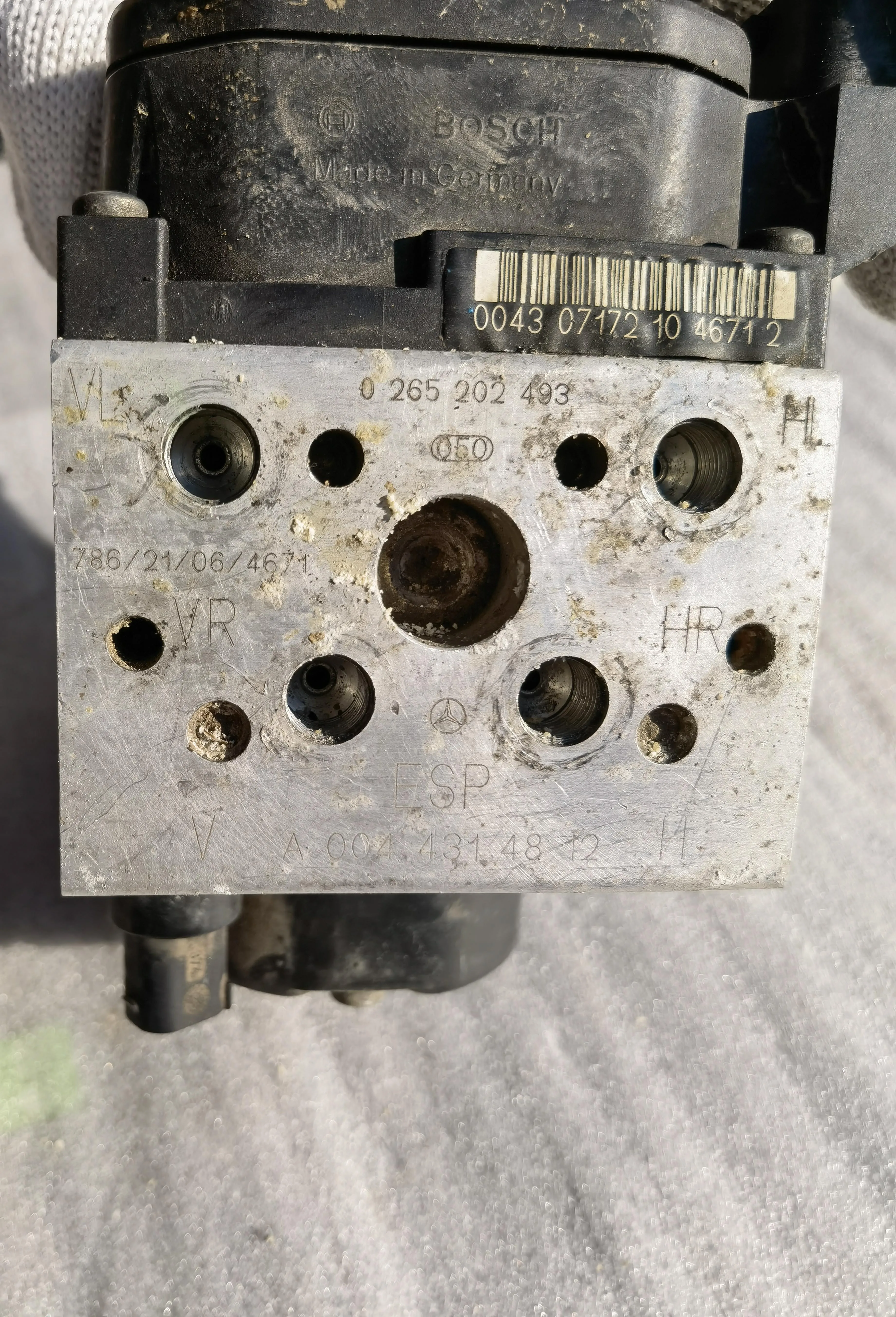 메르세데스 벤츠 W463 G 클래스용 중고 ABS 펌프 제어 모듈, OEM 4634460389 0044314812