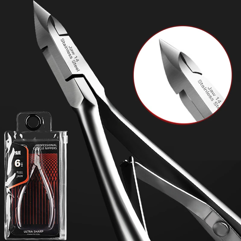 

Professionele Roestvrij Staal Teennagel Cuticle Nipper Hoge Precisie Dode Huid Schaar Nail Cuticle Schaar Tang Manicure Tool