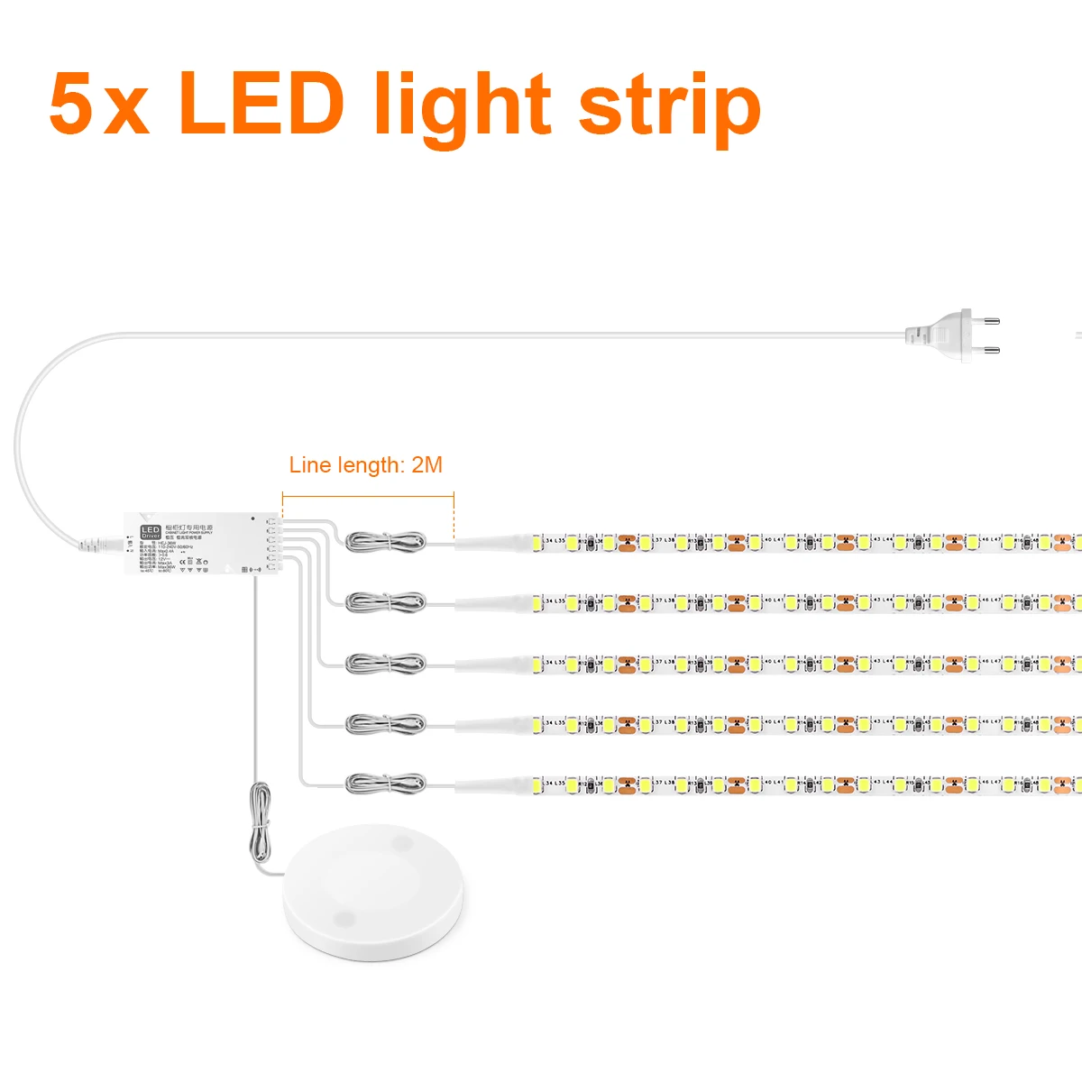 5PCS LED Strip